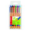 POINT BALL 6 STYLOS BILLES RETRACTABLES COLORIS ASSORTIS