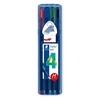 TRIPLUS BALL 437 M - ETUI CHEVALET STAEDTLER BOX 4 STYLOS-BILLE POINTE MOYENNE ASSORTIS