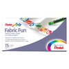 FABRIC FUN 15 PASTELS POUR TISSUS COLORIS ASSORTIS