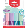 4 SURLIGNEURS GLITTER COLORIS PASTEL