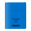 CAHIER À RABAT BLEU 17X22 48P SÉYÈS