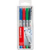 OH-PEN NON PERMANENT 4 FEUTRES MOYENS COLORIS ASSORTIS