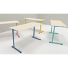 TABLE S2 2 PERSONNES 50*1300 T4 ROSE ANGLAIS - PLATEAU SERINGA - CHANT ABS BLANC