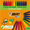 PLASTIDECOR TRIANGLE CLASSPACK 144 CRAIES COLORIS ASSORTIS