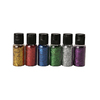 6 SALIÈRES 35ML PAILLETTES LONGUES COLORIS ASSORTIS