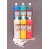 6 FLACONS GOUACHE AUX DOIGT 1000ML COLORIS ASSORTIS + 6 POMPES OFFERTES 5ML