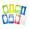 8 POCHOIRS FEUILLES PLASTIQUE RECYCLE