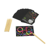 30 CARTES A GRATTER 10X15CM + 10 BATONNETS