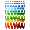 1560 GOMMETTES ECAILLES COLORIS ASSORTIS