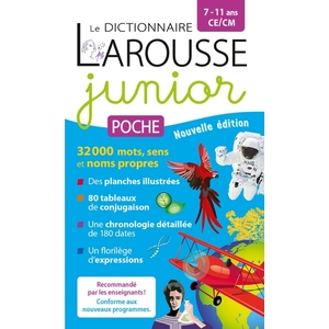 LE DICTIONNAIRE LAROUSSE JUNIOR POCHE - 7/11 ANS - CE/CM
