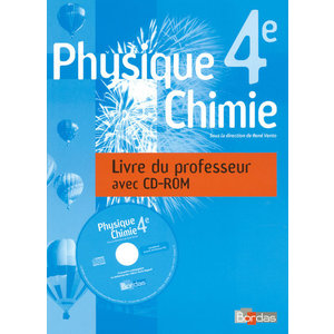 VENTO PHYSIQUE CHIMIE 4E 2007 LIVRE DU PROFESSEUR AVEC CD-ROM