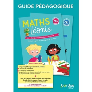LES MATHS AVEC LEONIE - CE1 - 2025 - GUIDE PEDAGOGIQUE