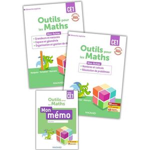 OUTILS POUR LES MATHS CE1 PAR DOMAINE (2025) - 2 FICHIERS (NOMBRE ET CALCULS & GEOMETRIE) + MEMO