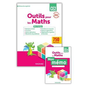 OUTILS POUR LES MATHS CE2 PAR DOMAINE (2025) - FICHIER DE L'ELEVE + MEMO