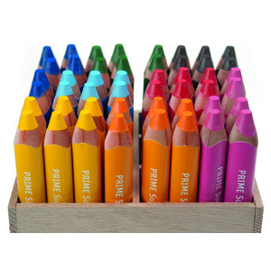EDU3 PRIME SUPER JUMBO BOITE 48 CRAYONS COULEURS ASSORTIS