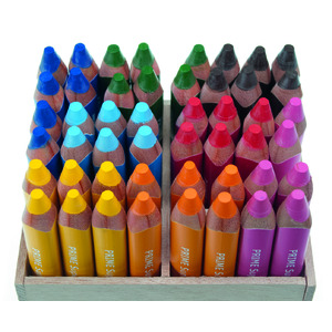 EDU3 PRIME SUPER JUMBO BOITE 48 CRAYONS COULEURS ASSORTIS