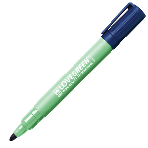 MARQUEUR EFFACABLE RECYCLE POINTE OGIVE MOYEN COLORIS BLEU