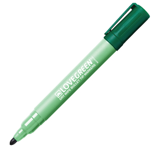MARQUEUR EFFACABLE RECYCLE POINTE OGIVE MOYEN COLORIS VERT