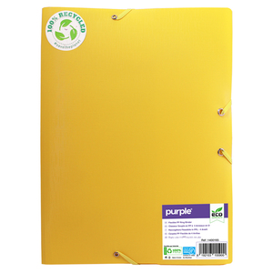 ECO-GREEN CHEMISE 3 RBTS PP RECYCLÉ COLORIS JAUNE