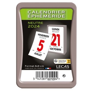 BLOC CALENDRIER JOURNALIER