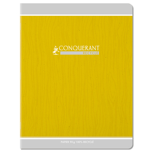 CAHIER CONQUERANT CLASSIQUE AGRAFE 170X220 96P 90G SEYES RECYCLÉ