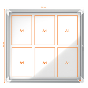 VITRINE INTERIEUR MAGNETIQUE 6 FEUILLES