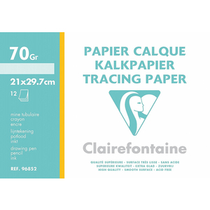 CALQUE POCHETTE 12F 21X29,7CM 70G