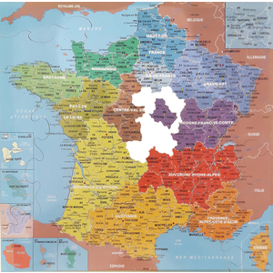 PUZZLE CARTE DE FRANCE DES DÉPARTEMENTS