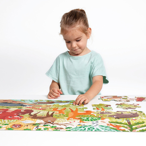 PUZZLE JUMBO ANIMAUX DE LA FORET 40 PIECES