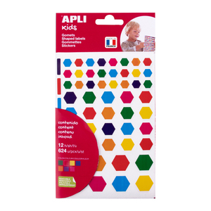 624 GOMMETTES CŒURS TAILLES ET COLORIS VIVES ASSORTIS
