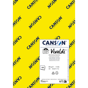 120F IRIS VIVALDI DESSIN LISSE COLORIS VIFS ASSORTIS A4 185G