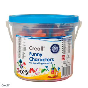 ACCESSOIRES DE MODELAGE FUNNY CHARACTERS (ENV. 128 PIECES)