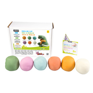 PATE À MODELER BIO CLASSPACK 6 POTS 350G COLORIS VIFS ASSORTIS