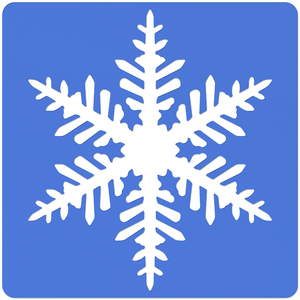 12 POCHOIRS FLOCONS DE NEIGE