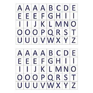 1600 GOMMETTES ALPHABET MAJUSCULES, MINUSCULES ET MANUSCRITES