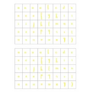 1600 GOMMETTES ALPHABET MAJUSCULES, MINUSCULES ET MANUSCRITES