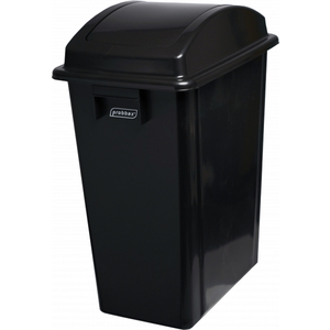 1 POUBELLE À COUVERCLE BASCULANT 50L COUVERCLE VERT