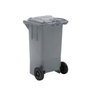 1 COLLETEUR GRIS 120L AVEC 2 ROUES