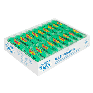 PLASTILINA BABY 18 PAINS DE 38G COLORIS VERT