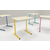 TABLE S2 1 PERSONNE 50*70 T5 ROSE ANGLAIS - PLATEAU SERINGA - CHANT ABS BLANC