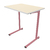 TABLE S2 1 PERSONNE 50*70 T5 ROSE ANGLAIS - PLATEAU SERINGA - CHANT ABS BLANC