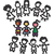 36 CADRES POUR PAPIER VITRAIL LES AMIS