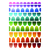 1560 GOMMETTES ECAILLES COLORIS ASSORTIS