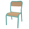 CHAISE 401 TAILLE 1 COLORIS HETRE/VERT D'EAU