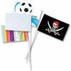 20 DRAPEAUX FANIONS RECTANGULAIRES A DECORER