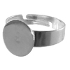 BAGUE PLATEAU ARGENTEE