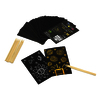30 CARTES A GRATTER METALLISEES 10X15CM OR OU ARGENT + 10 BATONNETS