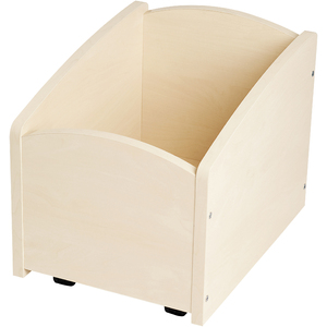 PP - BAC A LIVRES 1 CASE A ROULETTES - BOULEAU- LOT DE 3