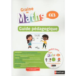 GRAINE DE MATHS - GUIDE PEDAGOGIQUE CE 2 + CD 2017