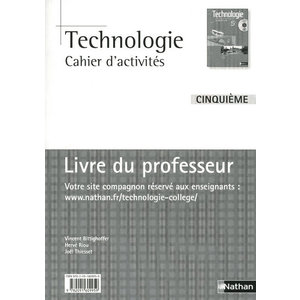 TECHNOLOGIE 5E TECHNOLOGIE COLLEGE CAHIERS LIVRE DU PROFESSEUR